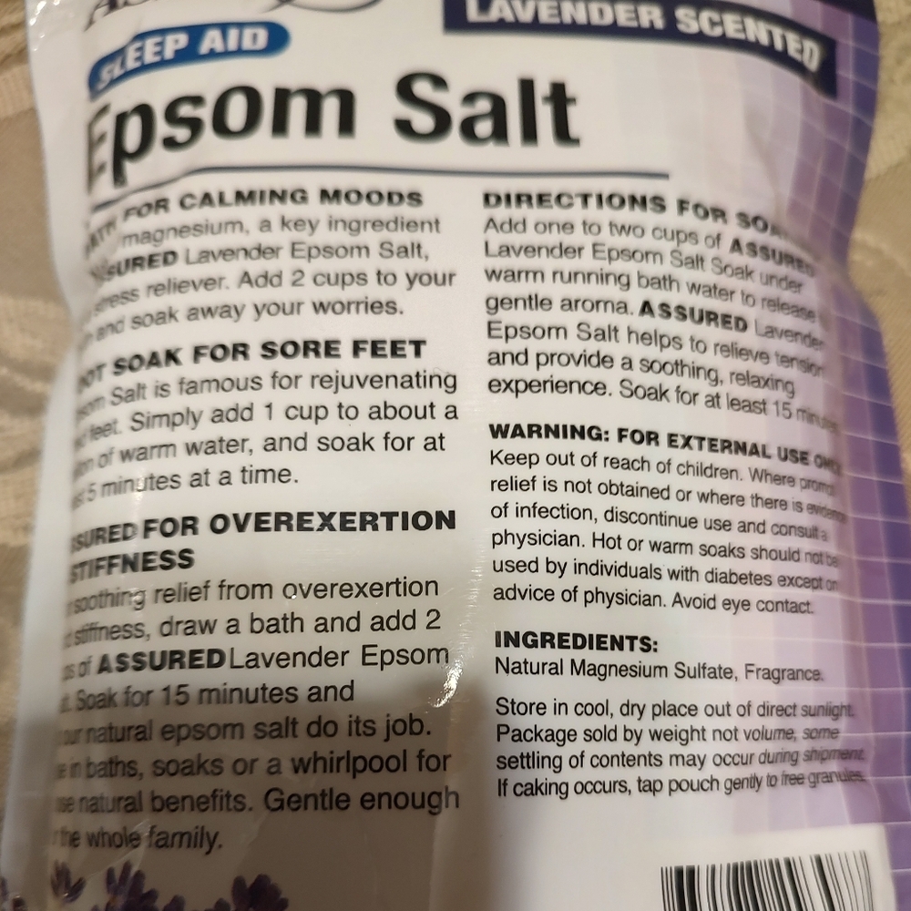 🪻💜🪻Dreamy Lavender Infused Epsom Salt Bath Soak Aid Enhancer - Set of 3 - Picture 11 of 13